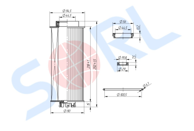 Фильтр топливный элемент DAF (E82KPD36) SORL