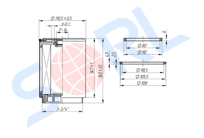 Фильтр топливный 1-14UNS DAF, MAN, VOLVO (H7090WK30) SORL