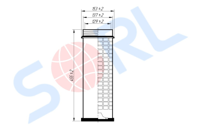 Фильтр воздушный LIEBHERR, MAN (E428LS) SORL