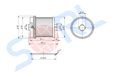 Фильтр топливный элемент ISUZU (P502427) SORL