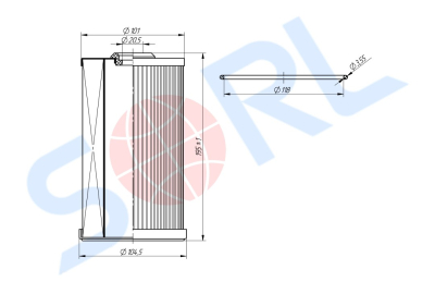 Фильтр топливный элемент ISUZU (P502502) SORL