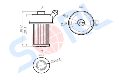 Фильтр воздушный THERMO KING, CARRIER (P953446) SORL