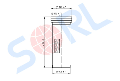 Фильтр воздушный (вставка) VOLVO (E496LS) SORL