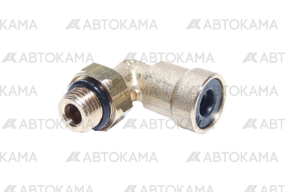 Фитинг металлический угловой с гайкой М10х6 (CAMOZZI)