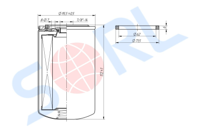 Фильтр топливный YUTONG, DONGFENG, GOLDEN DRAGON, KING LONG (FF5767) SORL