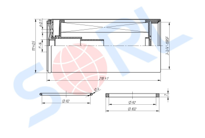 Фильтр топливный YUTONG, HOWO (FS19754) SORL