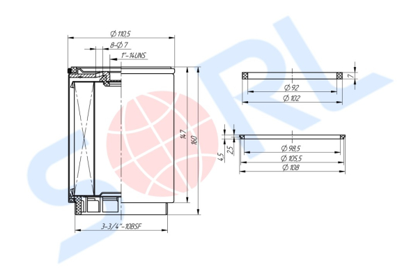 Фильтр топливный 1-14 UNS FOTON (L0110210053A0) SORL