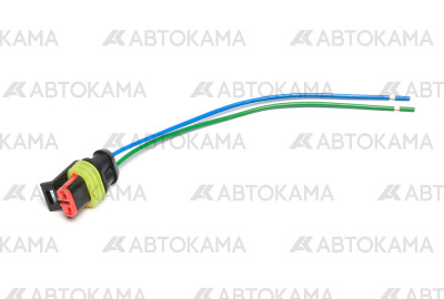 Колодка 2-х контактная к зад.фонарям и к фонарю бок.50-3731-08 под винт овальный